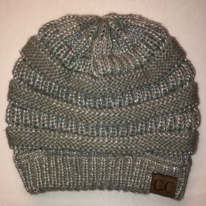 Silver CC Beanie